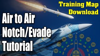 DCS World Missile Evasion and Notching guide Training mission air to air tutorial [upl. by Tacye]