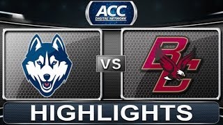 UCONN vs Boston College  2013 ACC Basketball Highlights [upl. by Naujad]