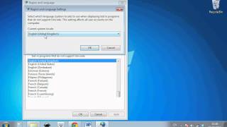 02 System Locale Windows 7 [upl. by Elleneg]