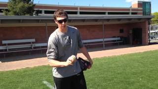 Tad Barton Splitfinger fastball demonstration [upl. by Quillon]