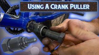 BMX Crank Puller How To  3 Piece Crank [upl. by Lirbij167]