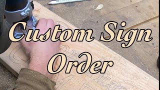 Making a custom wooden sign [upl. by Alidus186]