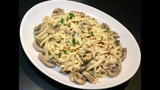 LES LINGUINE À LA CRÈME ET AUX CHAMPIGNONS [upl. by Ruddie]