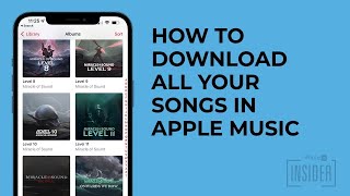 How To Download All Your Songs in Apple Music to Your iPhone iOS 16 [upl. by Cicero]