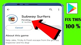 How To Fix Play Store Pending Problem 2024  Fix Cant Download Apps [upl. by Imis]