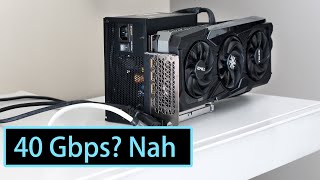 Thunderbolt eGPU bandwidth limit explained  RTX 4090  13700H [upl. by Yelkrab292]