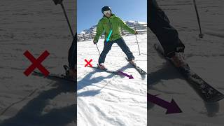 Why people struggle to parallel ski Remember skis first torso after  not the other way around ⛷️ [upl. by Rimidalv]