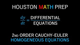 CauchyEuler Differential Equations 2nd Order Homogeneous [upl. by Ardath]