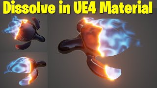 Dissolve in UE4 Material Tutorial  Download Files [upl. by Jamnes]