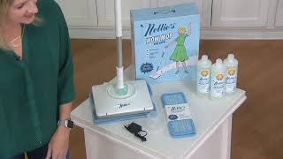 Nellies Cordless Wow Mop with 4 Reusable Cleaning Pads on QVC [upl. by Teerell]