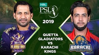 Match 28 Full Match Highlights Karachi Kings vs Quetta Gladiators  HBL PSL 4  HBL PSL 2019 [upl. by Sanjiv]