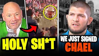 BREAKING Former UFC Fighter Gets Into HEATED Altercation at UFC 270 Khabib signs Chael Sonnen [upl. by Barbette]