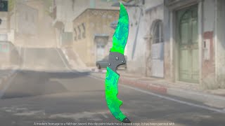 CS2 Updated FALCHION EMERALD Knife  CS2 UPDATED FALCHION KNIFE [upl. by Nitaj498]