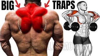 TRAP WORKOUT MASSIVE  20 best exericises for bigger traps [upl. by Venetis]