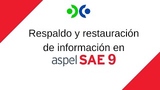 Respaldo y restauración de información en Aspel SAE 90 [upl. by Siravat950]