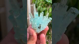 Natural Terminated Aquamarine Crystals Cluster aquamarine crystals cluster specimen [upl. by Inoy]