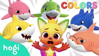 Run Pinkfong Learn Colors with Shark Family Race 🦈  Colors for Kids｜Hogi Colors [upl. by Marcia]