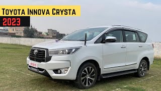 New Toyota Innova Crysta 2023  ZX Diesel  Top Model  Manual  Review and Specification  innova [upl. by Yekram132]