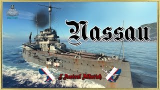 World Of Warships  SMS Nassau  Frère Kawashi FR [upl. by Arabele386]