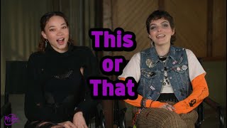 This or That with Ashley Moore amp Camren Bicondova  MyTime Movie Network [upl. by Wamsley]