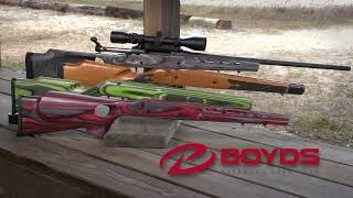 Boyds Hardwood Gunstocks  Better Performance Better Accuracy Better With Boyds [upl. by Naiviv]