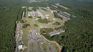 Flying Over the Barber Vintage Motorcycle Festival [upl. by Azyl]