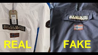 Real vs Fake Napapijri Rainforest How to spot fake pocket 1 jacket [upl. by Henrietta170]