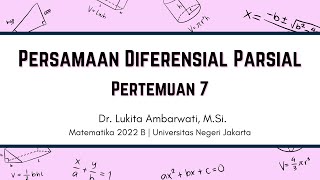 P7 Persamaan Diferensial Parsial [upl. by Aled752]