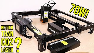 70W Atomstack A70 Pro Diode Laser Engraver Better Than a CO2 Review and Test [upl. by Airyk]