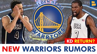 MAJOR Warriors Rumors On Kevin Durant RETURNING To GSW amp Steph Curry Future  Mailbag [upl. by Ahcatan]