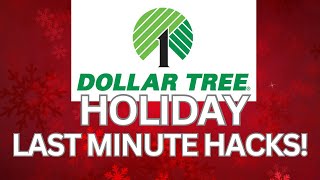 🎅🏻Last Minute Holiday Hacks Dollar Tree Christmas Tips [upl. by Lokim]