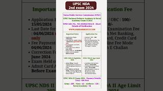 UPSC NDA 2nd Exam 2024newsupdate letestnews youtubeshorts shorts [upl. by Mordecai723]