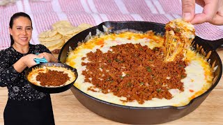 Queso FUNDIDO con Chorizo a los 3 QUESOS un Aperitivo Irresistible [upl. by Cilurzo13]