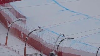 Hahnenkamm Rennen 2016 Crash Unfall 1912016 Kitzbühel Streif [upl. by Akere]