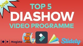 Die 5 BESTEN Programme zum Erstellen von DIASHOWVideos  Filmora [upl. by Aisad]