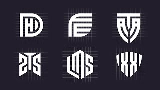 6 Easy Grid Logo Design Process On Same Lines  Adobe Illustrator Tutorial [upl. by Dnar86]