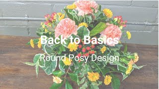 How to make an All Round flower arrangement  Posy Arrangement  Circular arrangement [upl. by Yroggerg677]