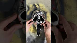 I transformed a Ghostface Mask into DEADPOOL diy art mask cosplay deadpool halloween [upl. by Adnoral321]