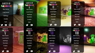 Garten of Banban 1 2 3 4 5 6 7 8  Main Menu Comparison New Concepts [upl. by Yednarb]