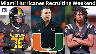 Miami Hurricanes Host Massive Recruiting Weekend  Miami Hurricanes Football [upl. by Auqinom]