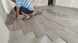 Parke Laminat Ustası  Kendine Has Parke Döşeme Çalışması  How to lay parquet  parquet flooring [upl. by Zetroc]