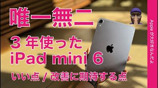 【唯一無二】iPad mini第6世代：3年使っちゃった。良かった点と進化改善に期待したい点 [upl. by Terr]