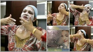 फेशियल करने का सही तरीका  फेशियल स्टेप  Diamond Facial at home  Lotus Herbals [upl. by Cirdec711]