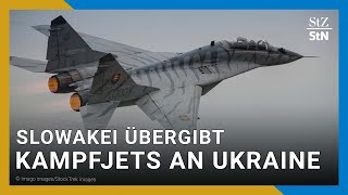 Slowakei übergibt erste Kampfflugzeuge an Ukraine  Selenskyj fordert moderne Jets [upl. by Rabkin]