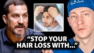 How to Stop Hair Loss Before its Too Late  Surgeon Reacts to hubermanlab [upl. by Horton]