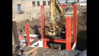 ICON EQUIPMENT Slide Rail Jobsite Video  Multiple Bay pit installation Queens NY [upl. by Aikemehs151]