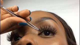 HOW TO Apply False Eyelashes for Beginners [upl. by Nelli]