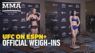 UFC Brooklyn Official WeighIn Highlights  MMA Fighting [upl. by Annael]