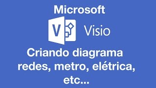 Microsoft Visio 2016 criando diagrama redes [upl. by Kovacev]