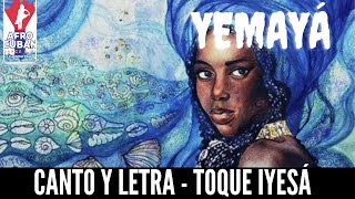 YEMAYÁ💦💧🌊 KAI KAI KAI CANTO Y LETRA IYESÁ PARA PRACTICAR [upl. by Trevorr]